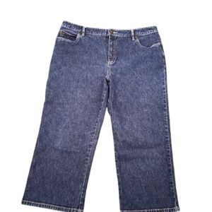 Tribal Dark Blue Stretch  Capri Jeans Size 12